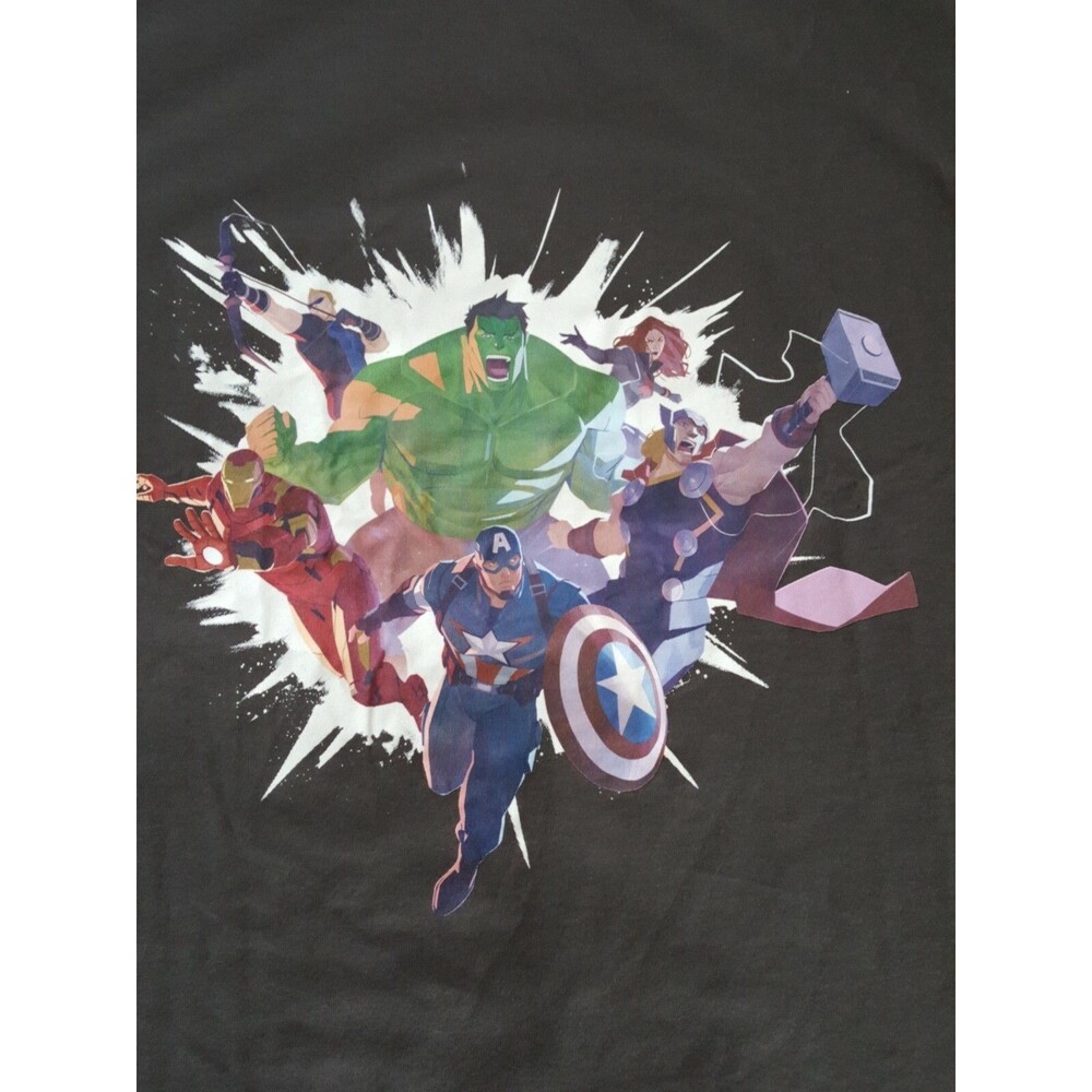 Loot Crate Marvel Avengers Iron Man Hulk T Shirt XL NEW long Sleeve Black Grey